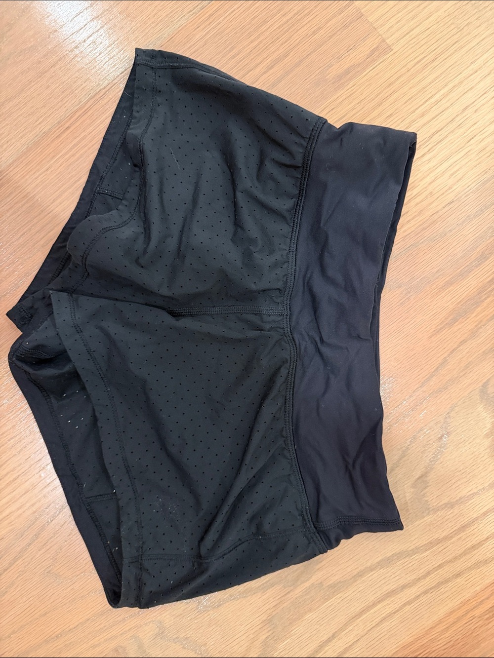 lululemon athletica Black Perforated Athletic Shorts